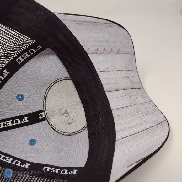 Hilton Head Island Fish Coastal Seafood Black Snapback Mesh Back Hat Cap Logo - Picture 9 of 10